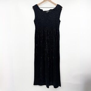 Vintage‎ 90s All That Jazz Velvet Witchy Dress in Black Size 8